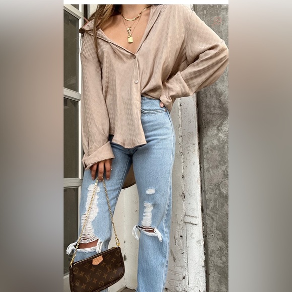 Levi's Luxor Found Out Wedgie distressed ripped jeans NWT - Picture 2 of 7